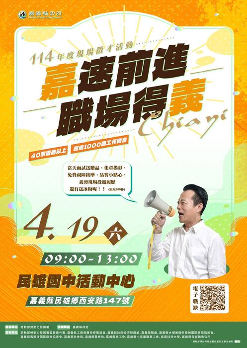 嘉義徵才海報